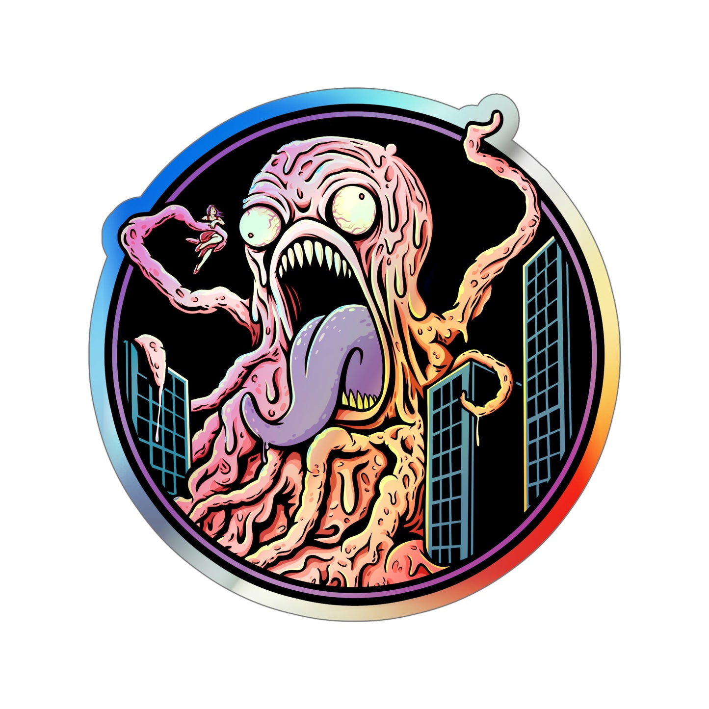 Derpletinous Blob Solo Holographic Die-cut Stickers