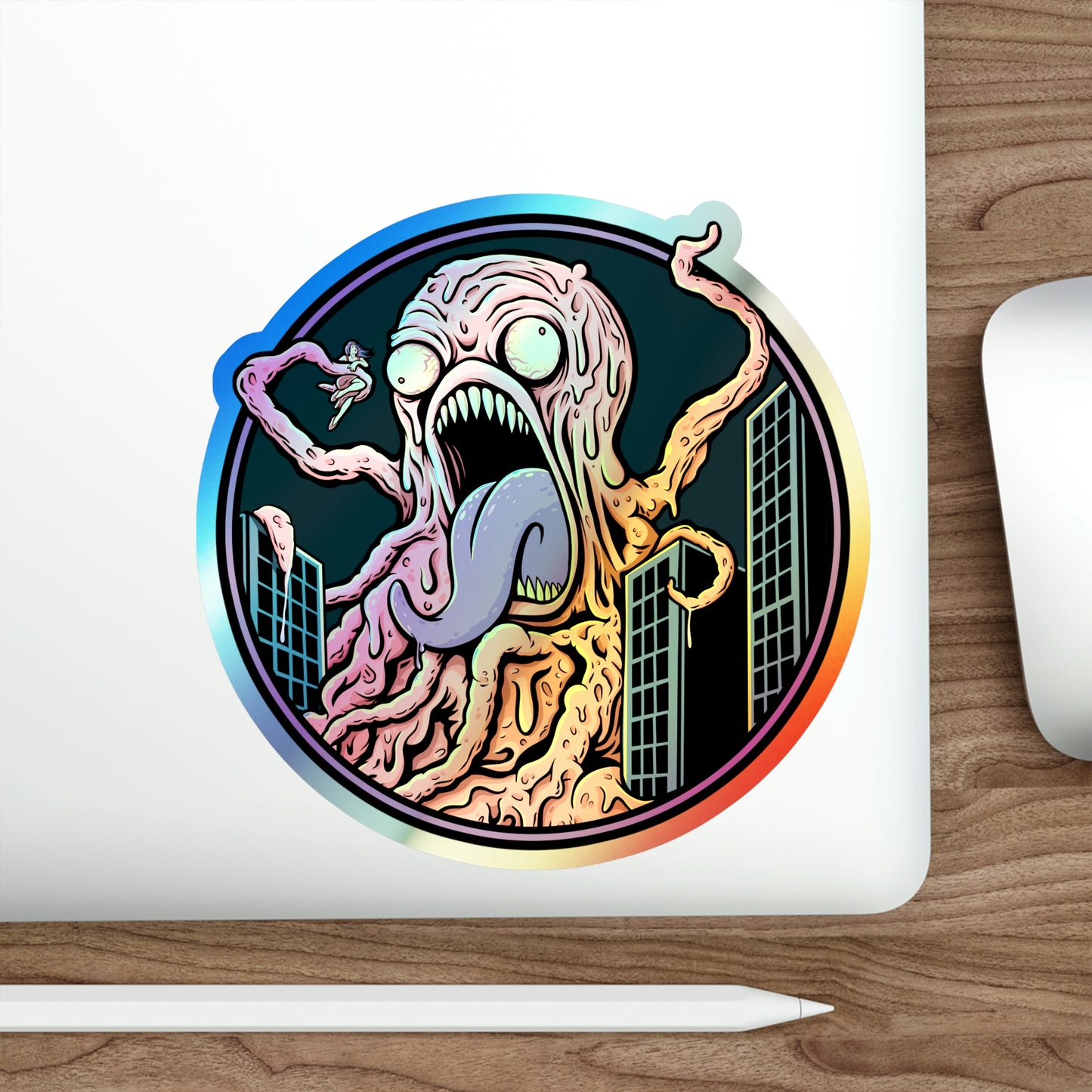 Derpletinous Blob Solo Holographic Die-cut Stickers